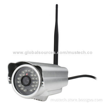 Outdoor H.264 720P P2P Wireless Web Camera with Night Vision, Plug-and-play Function